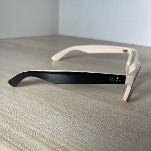 Ray-Ban RB2132 New Wayfarer 875 Sunglasses Frames Only Black Beige 52-18-145 - Picture 11 of 11